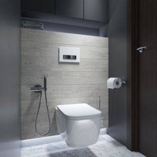 Клавиша смыва IDDIS Uniglass 001 UNG02WCi77 белый